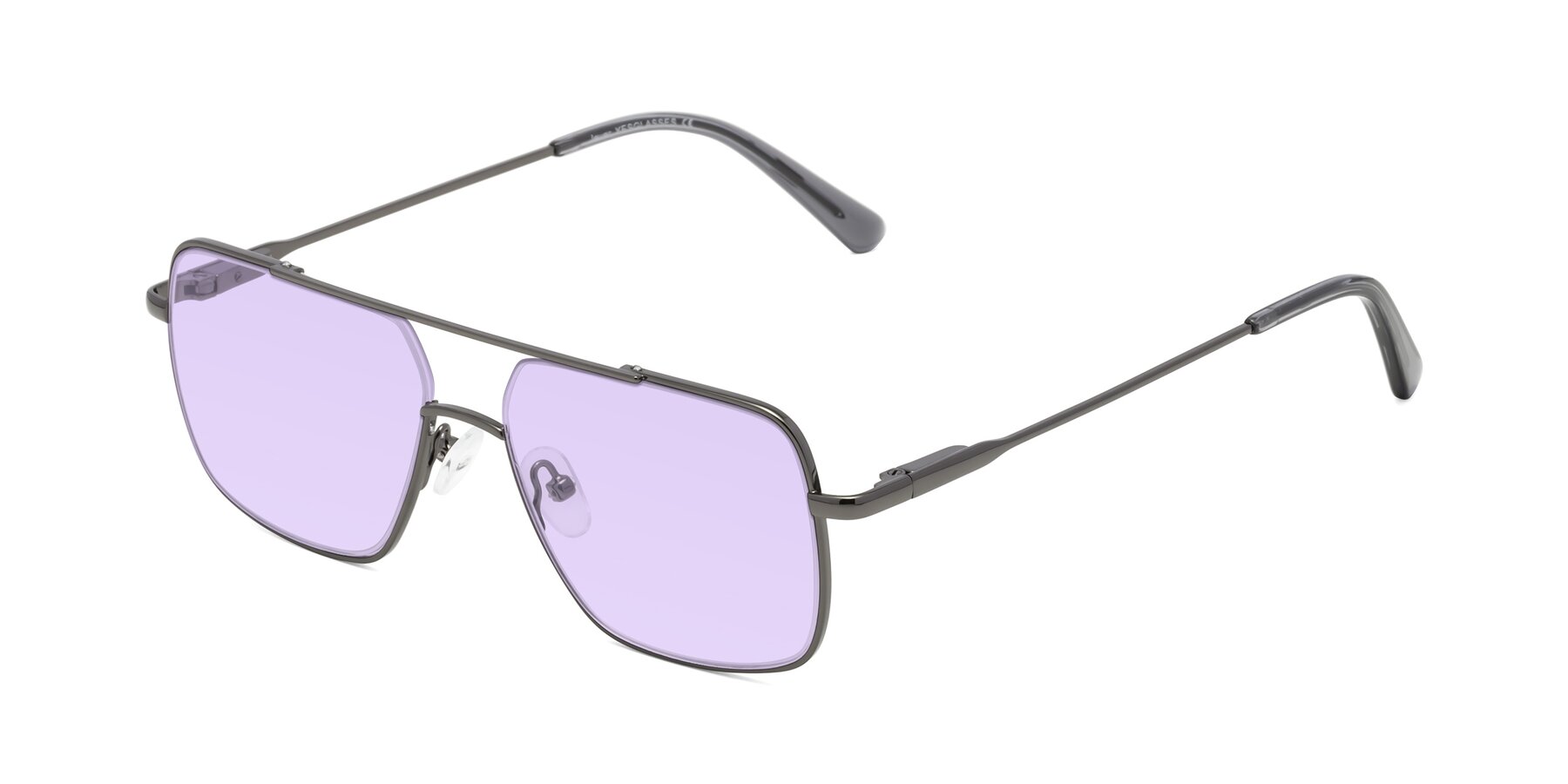 Angle of Jever in Gunmetal with Light Purple Tinted Lenses