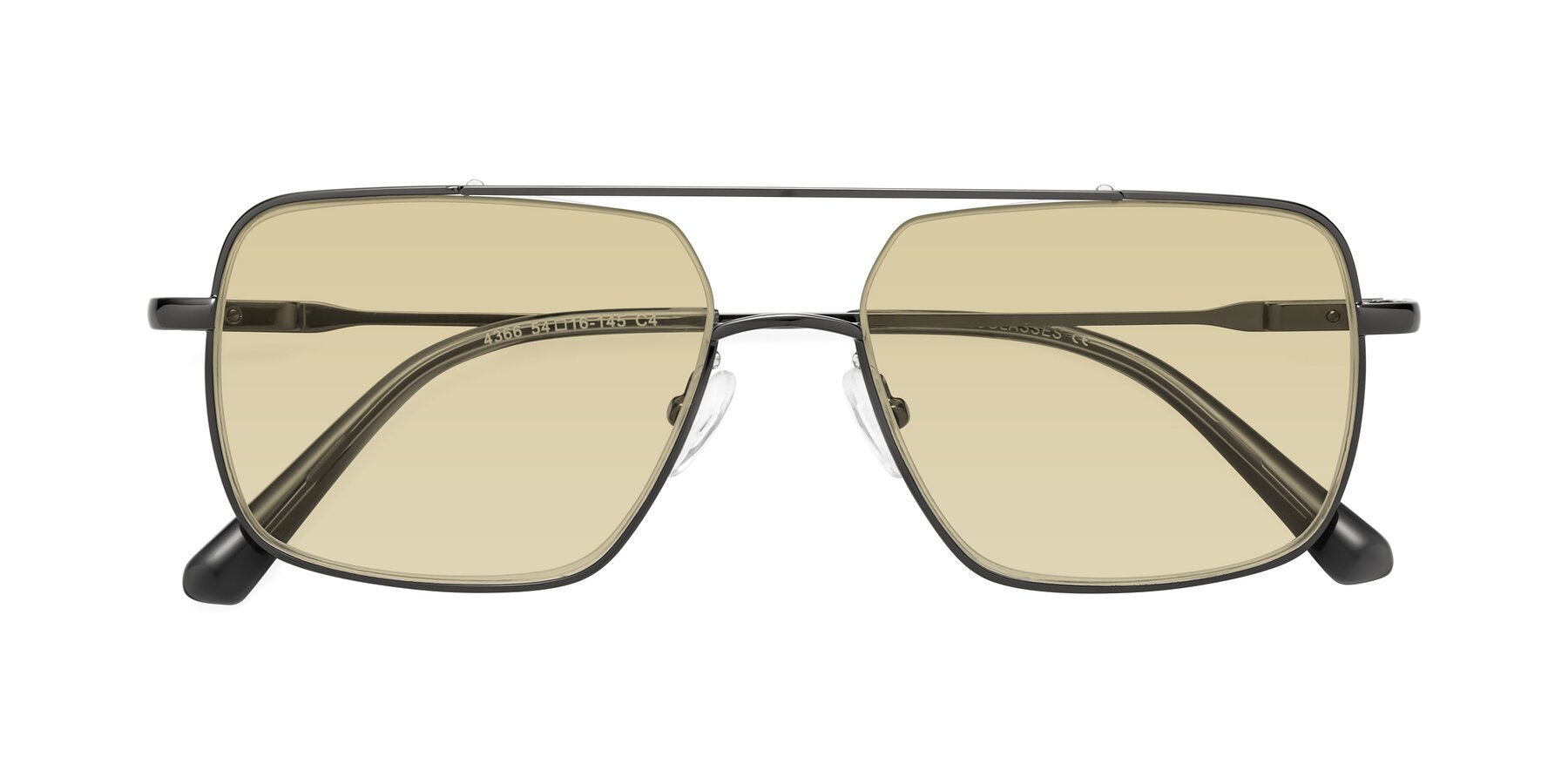 Folded Front of Jever in Gunmetal with Light Champagne Tinted Lenses