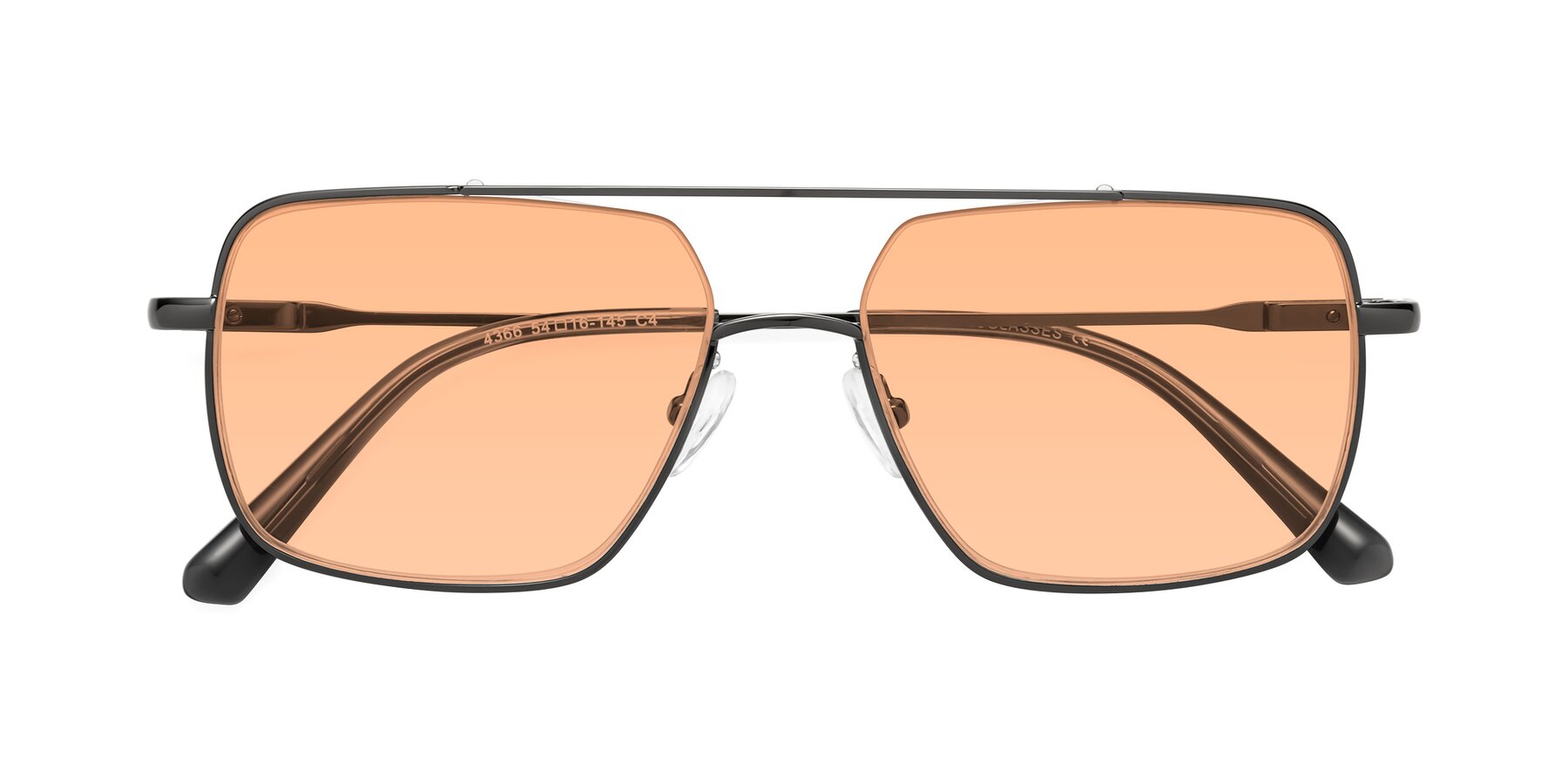 Folded Front of Jever in Gunmetal with Light Orange Tinted Lenses