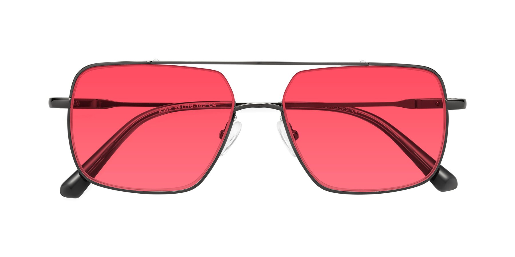 Folded Front of Jever in Gunmetal with Red Tinted Lenses