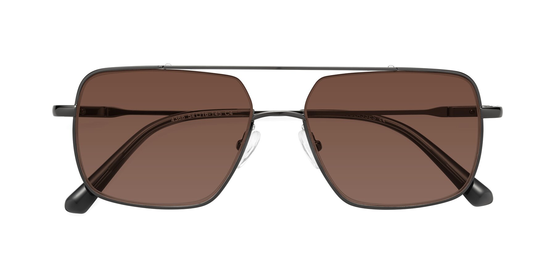 Folded Front of Jever in Gunmetal with Brown Tinted Lenses