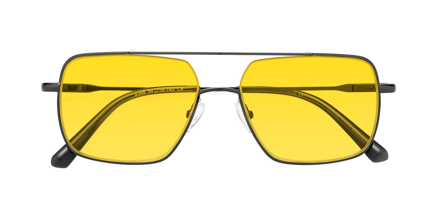 Folded Front of Jever in Gunmetal with Yellow Tinted Lenses