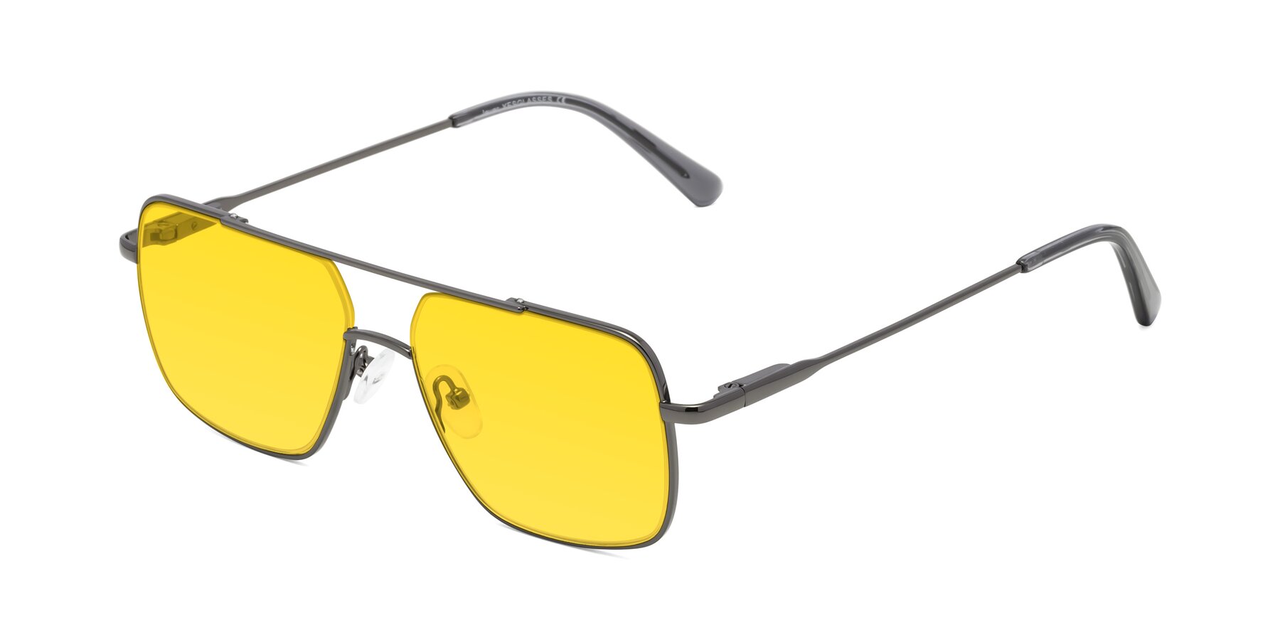 Angle of Jever in Gunmetal with Yellow Tinted Lenses