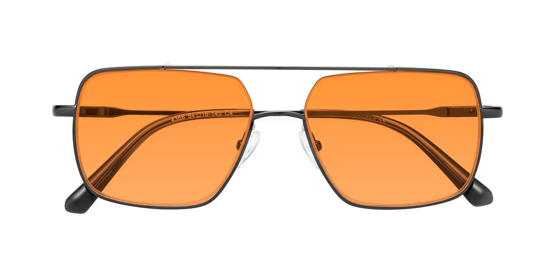 Folded Front of Jever in Gunmetal with Orange Tinted Lenses