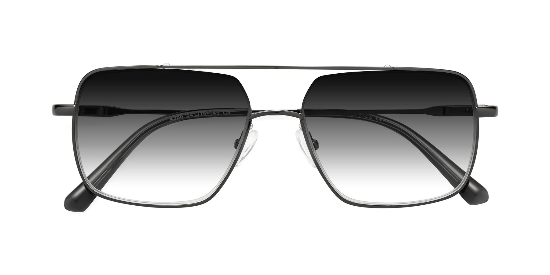 Folded Front of Jever in Gunmetal with Gray Gradient Lenses