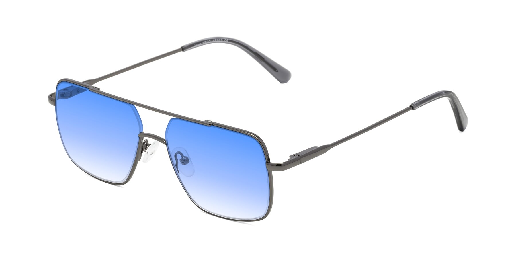 Angle of Jever in Gunmetal with Blue Gradient Lenses