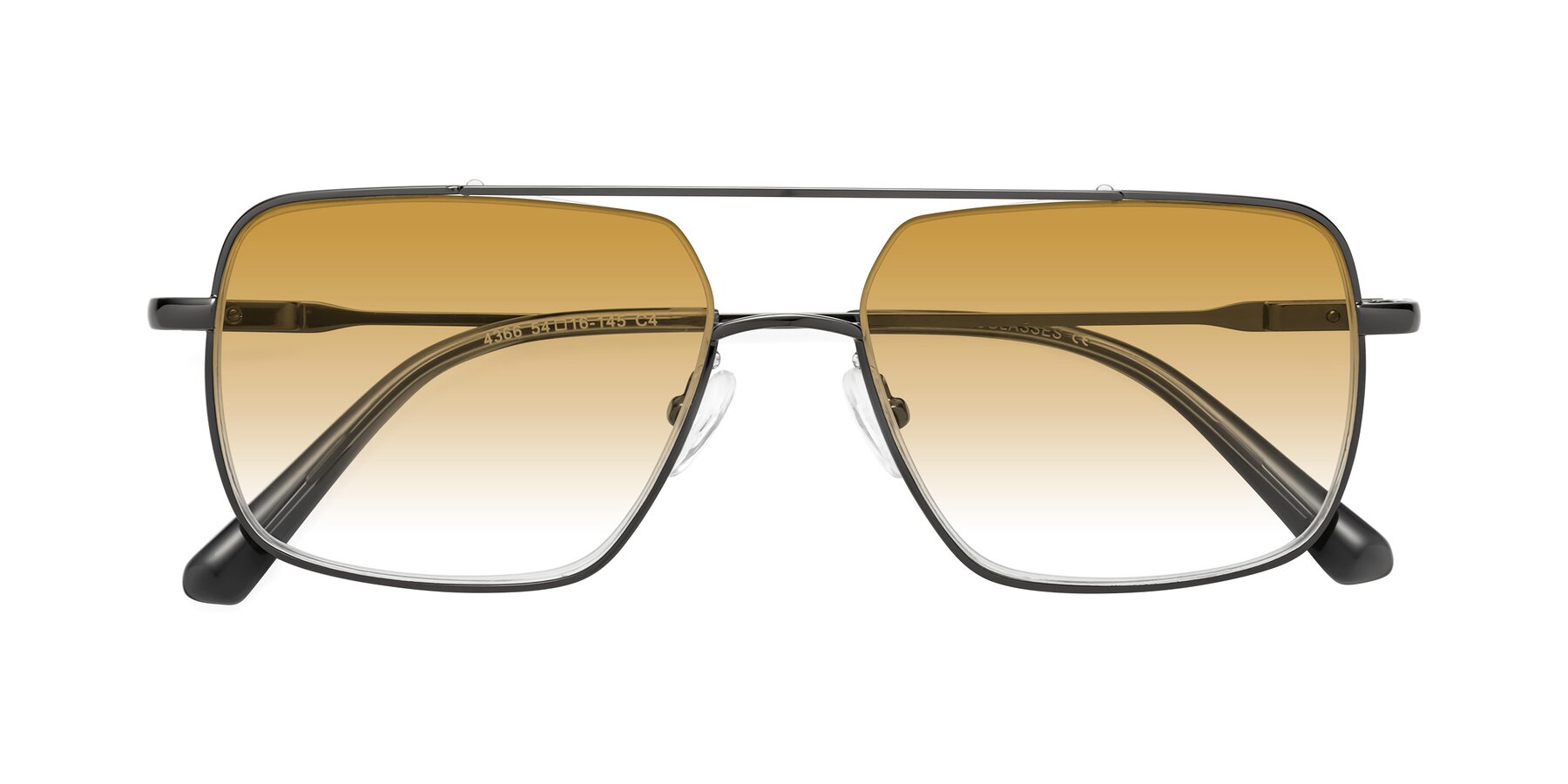 Folded Front of Jever in Gunmetal with Champagne Gradient Lenses