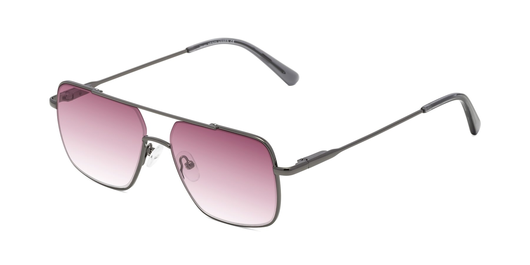 Angle of Jever in Gunmetal with Wine Gradient Lenses