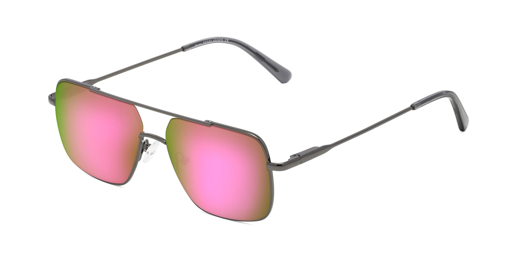 Angle of Jever in Gunmetal with Pink Mirrored Lenses