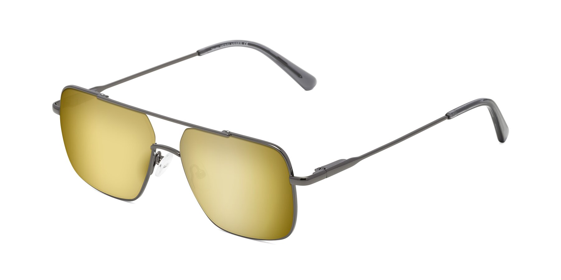 Angle of Jever in Gunmetal with Gold Mirrored Lenses