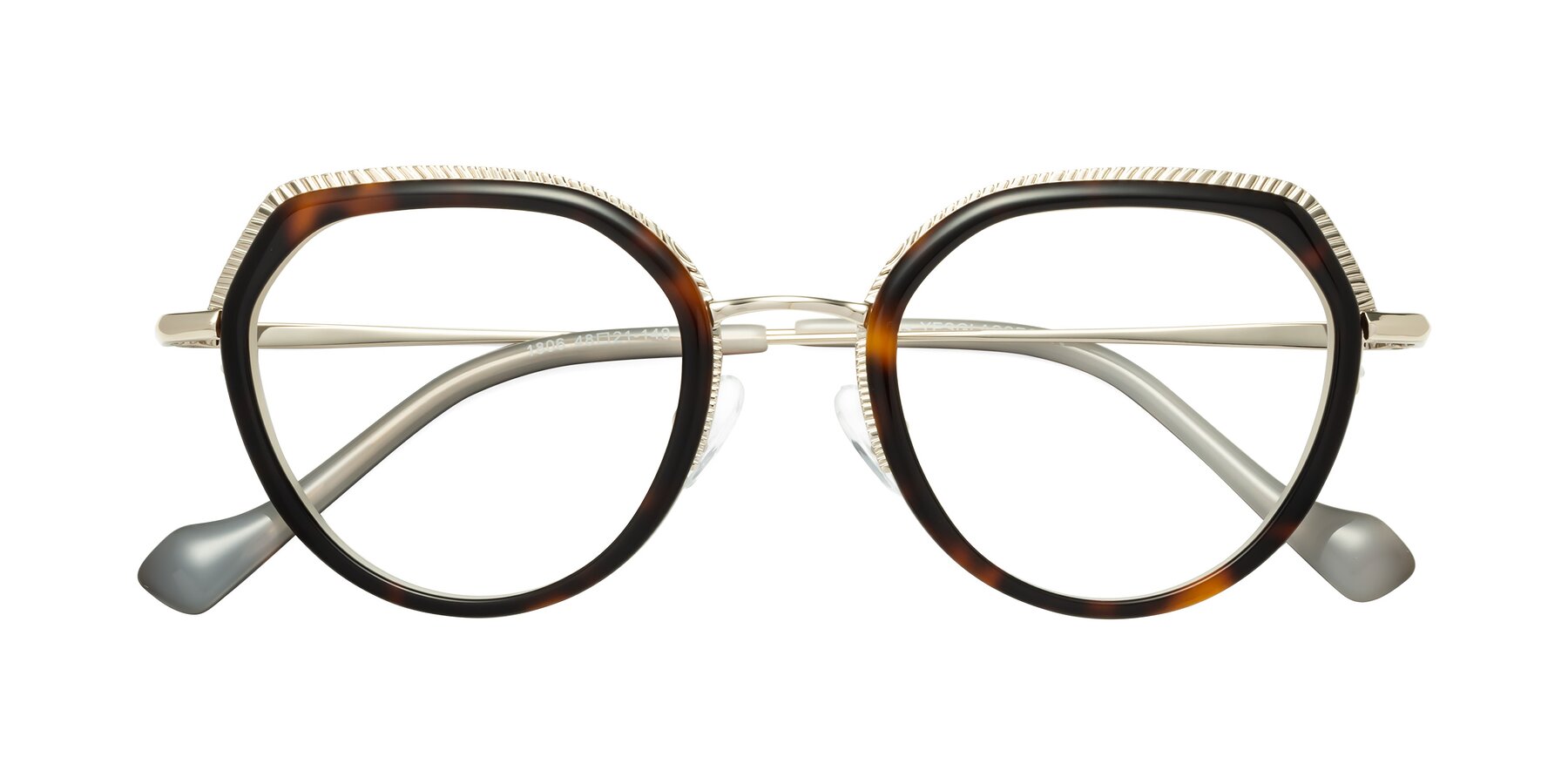 Folded Front of Storms in Tortoise-Pearl with Clear Blue Light Blocking Lenses