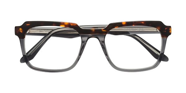 Front of Zell in Tortoise/Gray