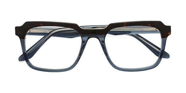 Front of Zell in Tortoise / Blue