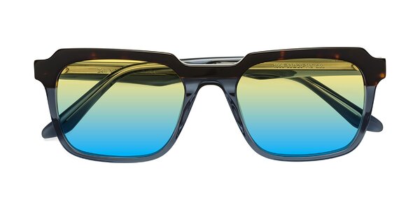 Front of Zell in Tortoise / Blue