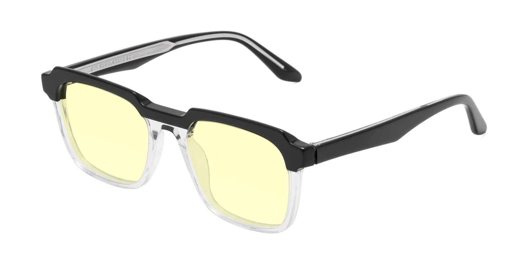 Angle of Zell in Black-Clear with Light Yellow Tinted Lenses