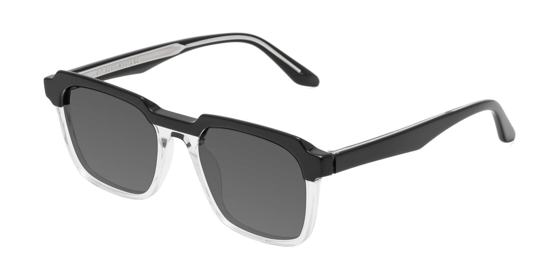 Angle of Zell in Black-Clear with Medium Gray Tinted Lenses