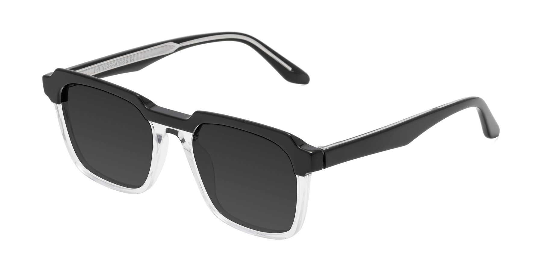 Angle of Zell in Black-Clear with Gray Tinted Lenses