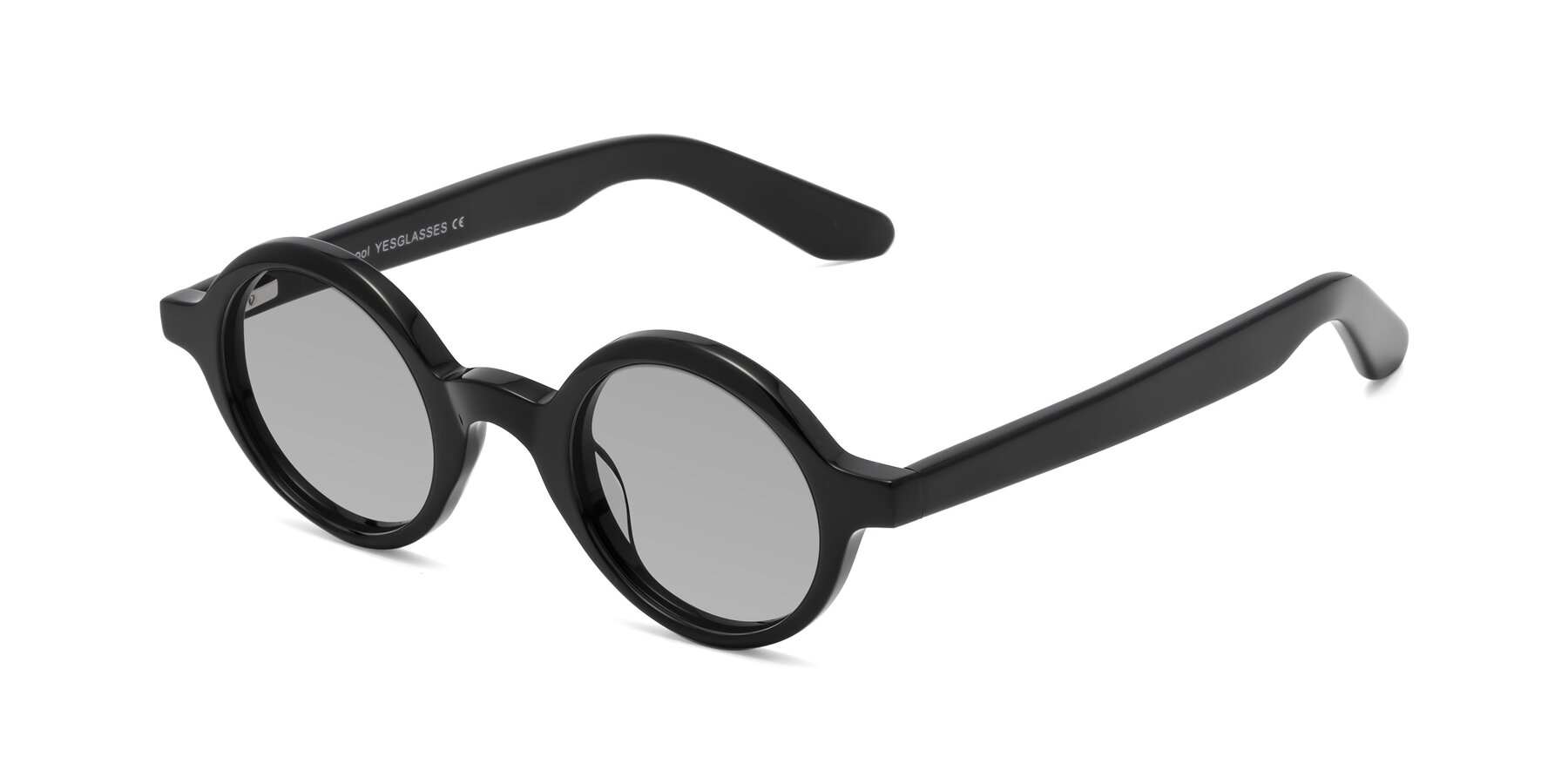 Angle of School in Black with Light Gray Tinted Lenses
