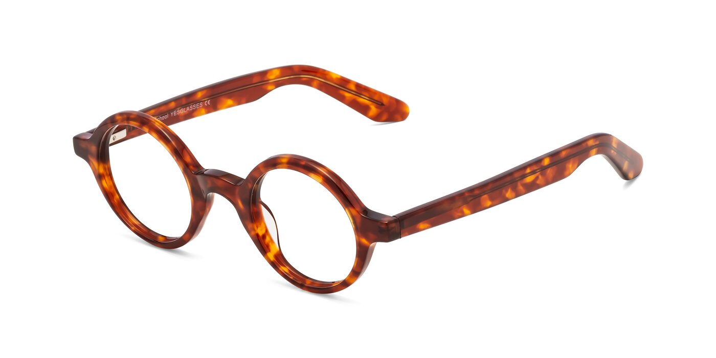 BETSION Vintage Round Acetate Eyeglass Frames - Retro Spring Hinge Glasses For Men & Women