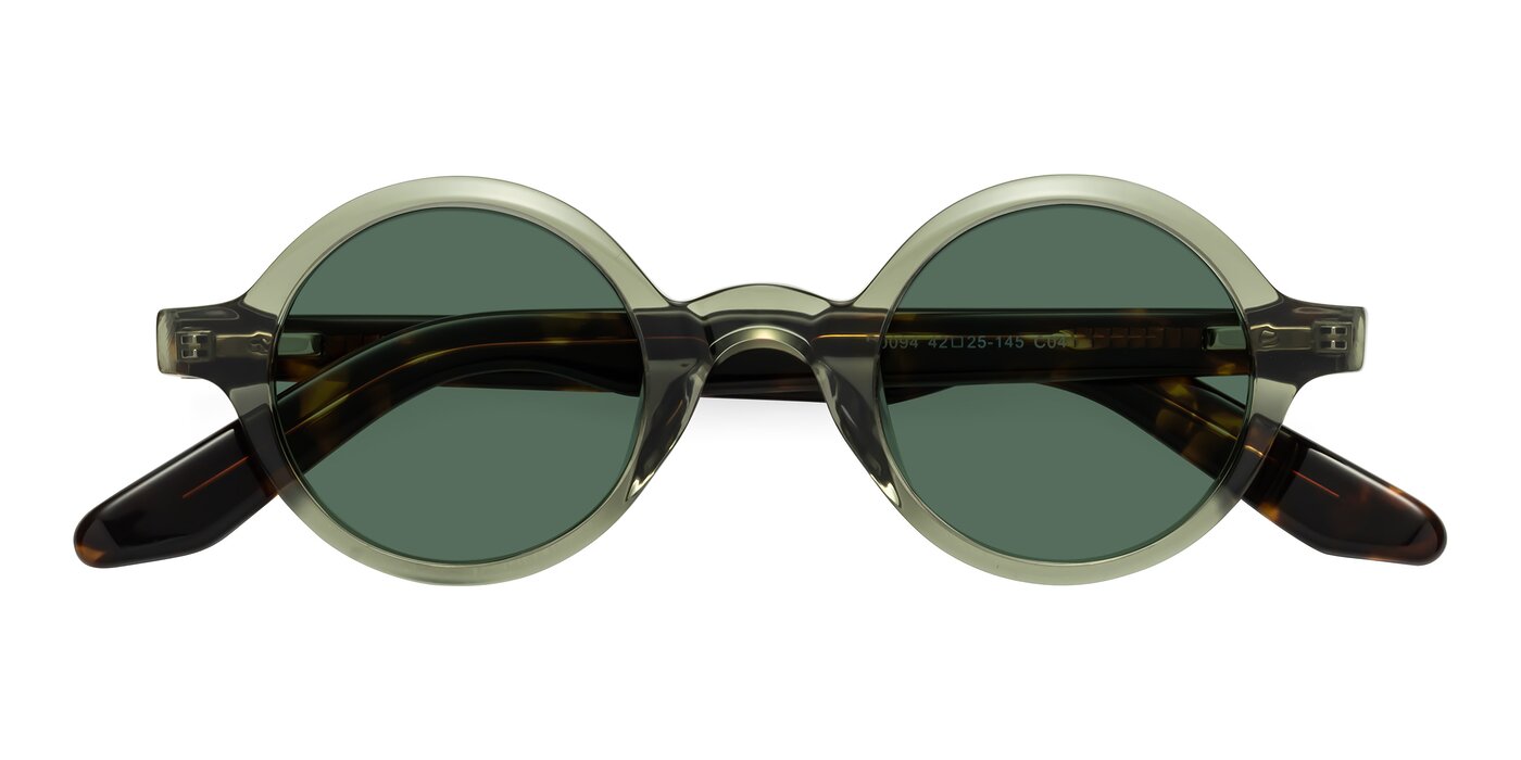 School - Green / Tortoise Polarized Sunglasses