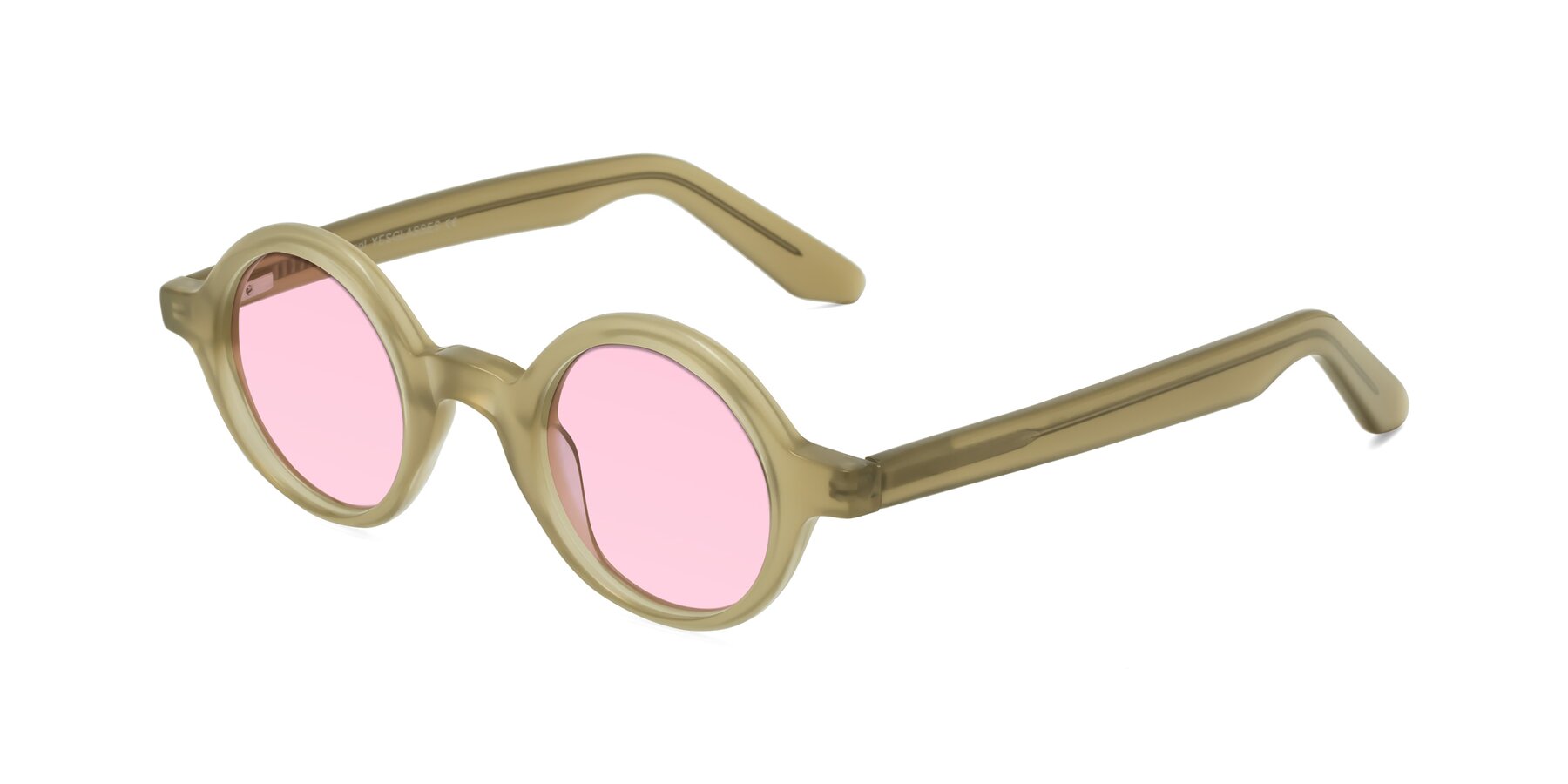 Angle of School in Sand with Light Pink Tinted Lenses