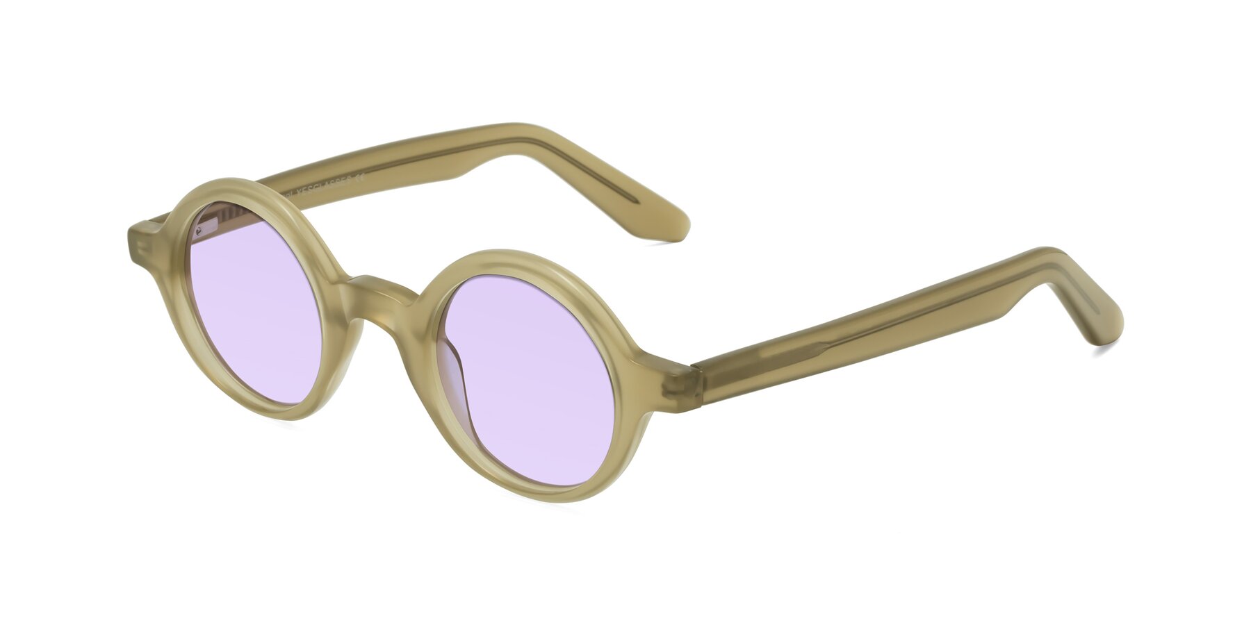 Angle of School in Sand with Light Purple Tinted Lenses