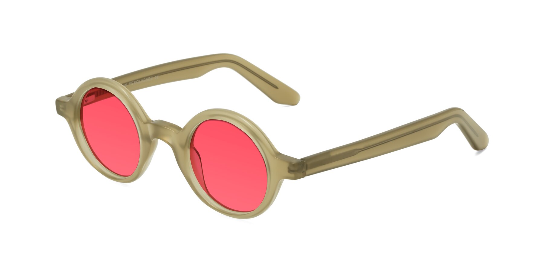 Angle of School in Sand with Red Tinted Lenses