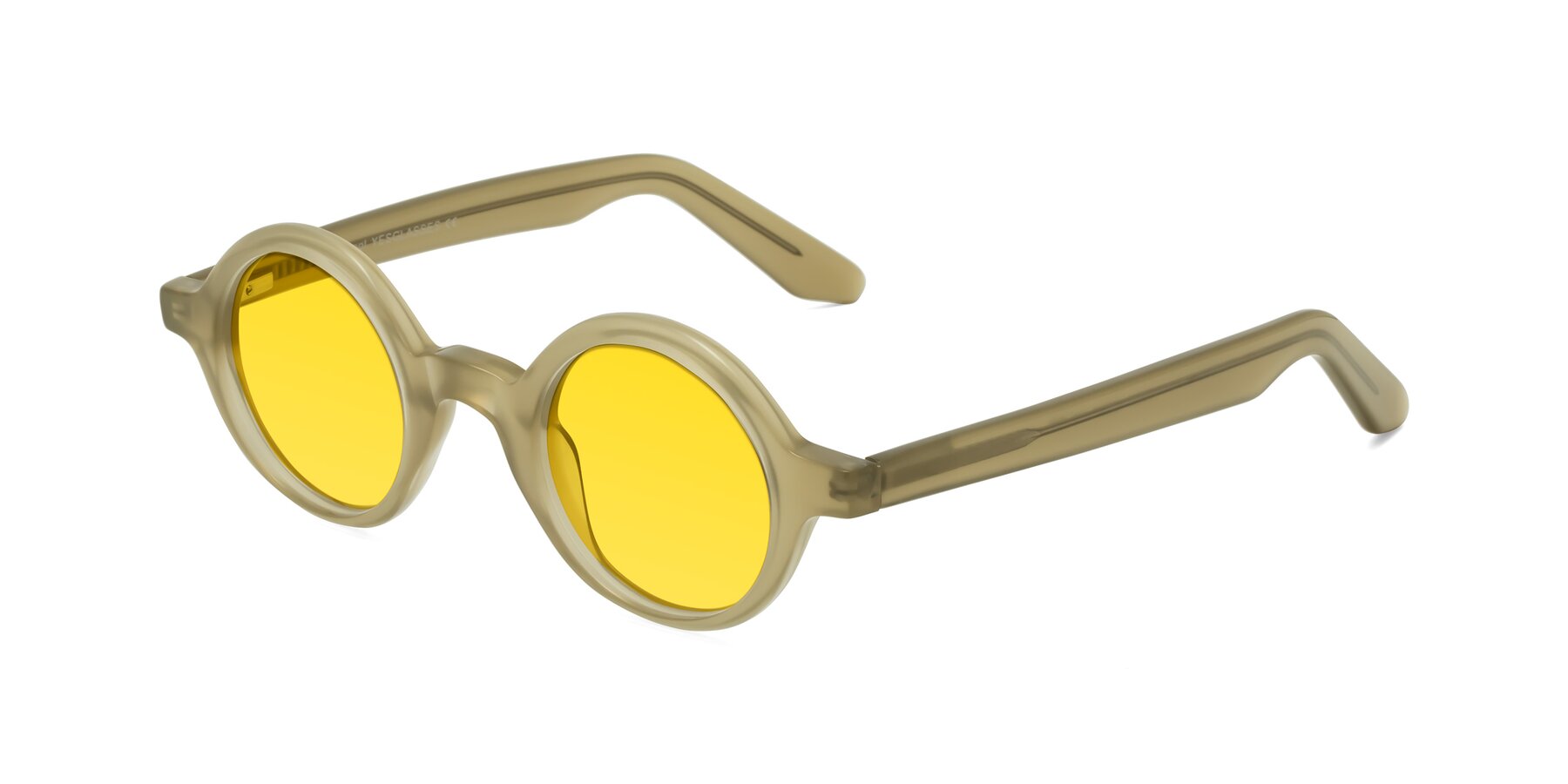 Angle of School in Sand with Yellow Tinted Lenses