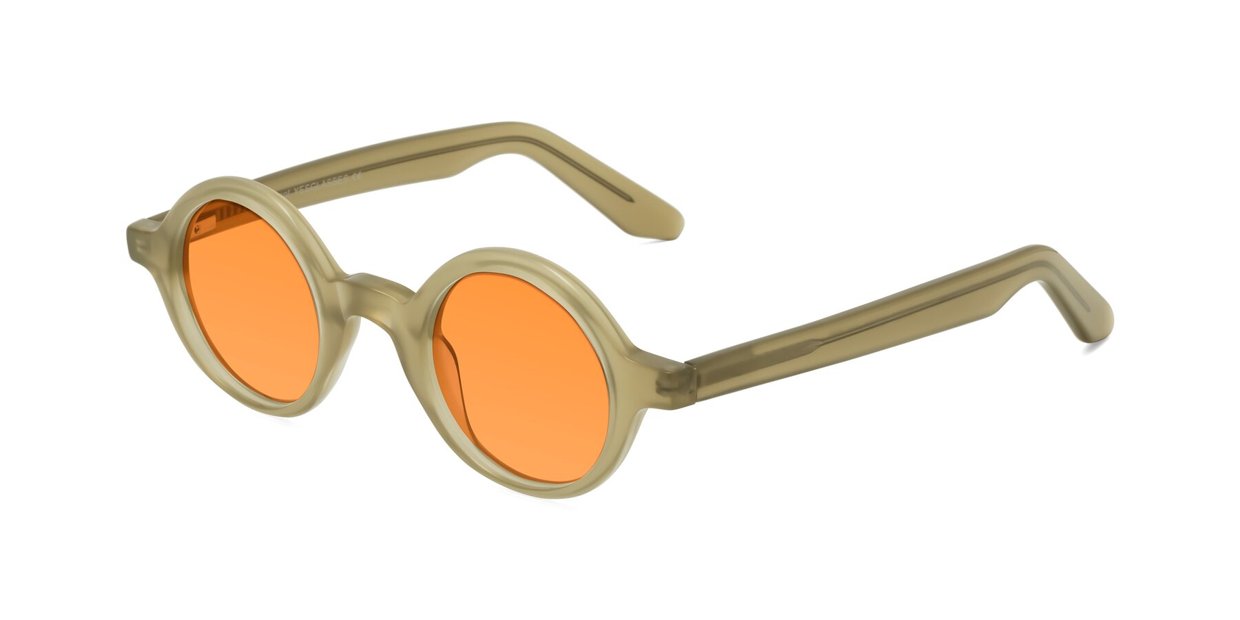 Angle of School in Sand with Orange Tinted Lenses