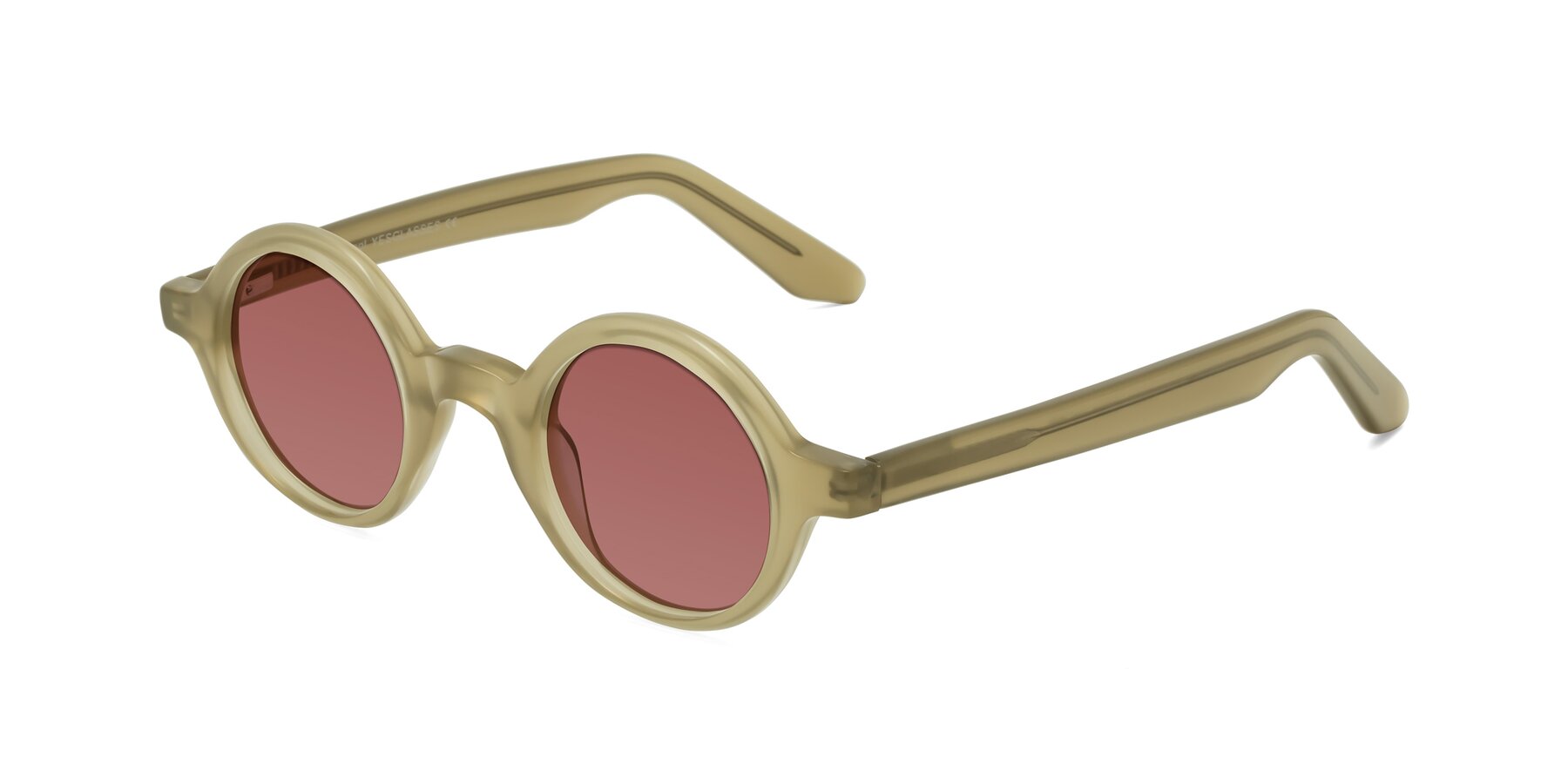 Angle of School in Sand with Garnet Tinted Lenses