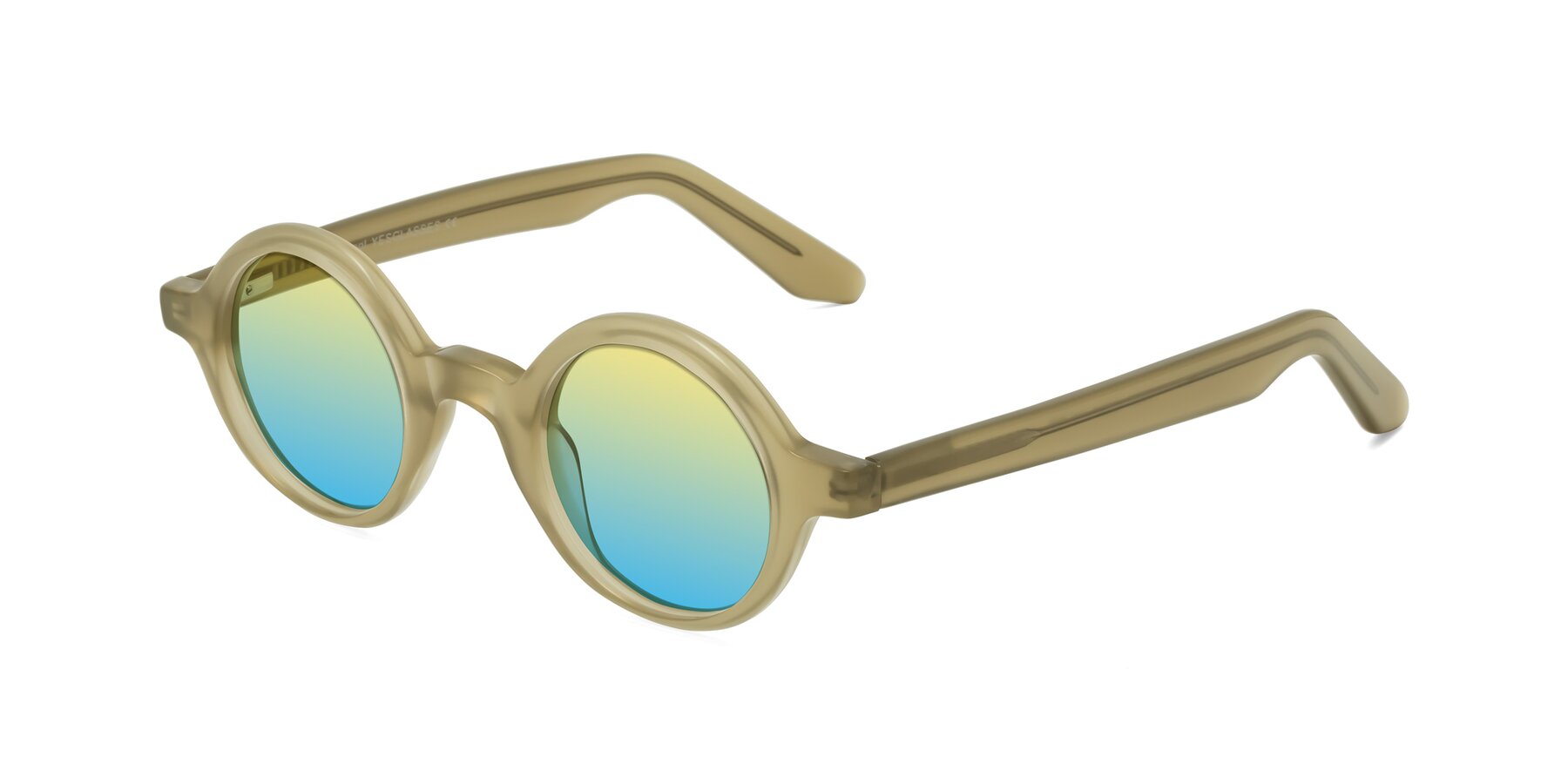 Angle of School in Sand with Yellow / Blue Gradient Lenses