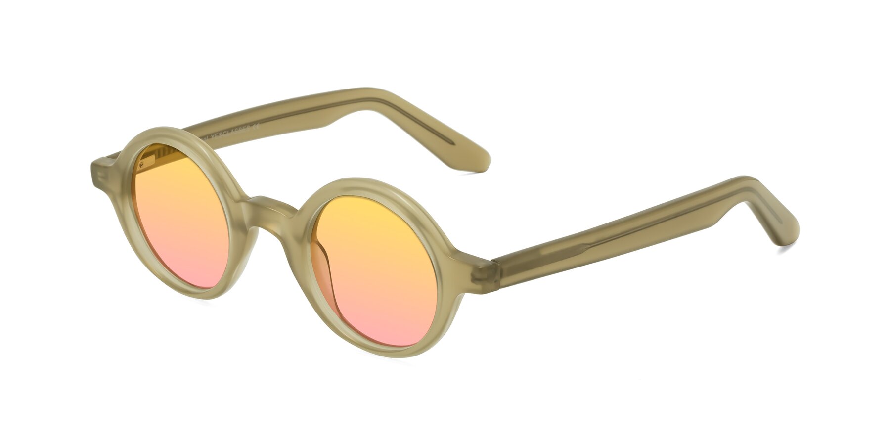 Angle of School in Sand with Yellow / Pink Gradient Lenses