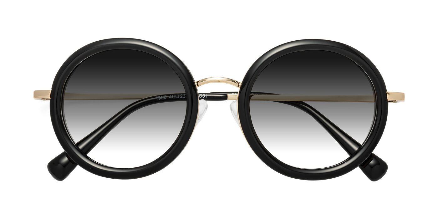 Club - Black / Gold Gradient Sunglasses