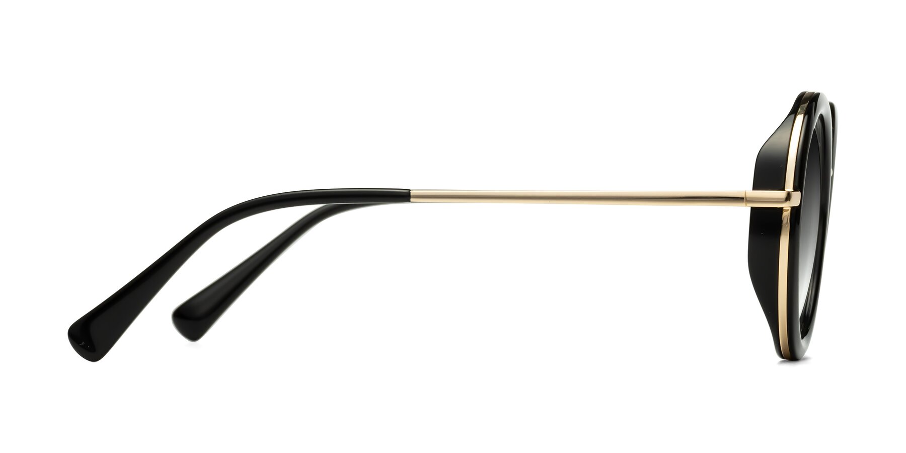 Side of Club in Black-Gold with Gray Gradient Lenses