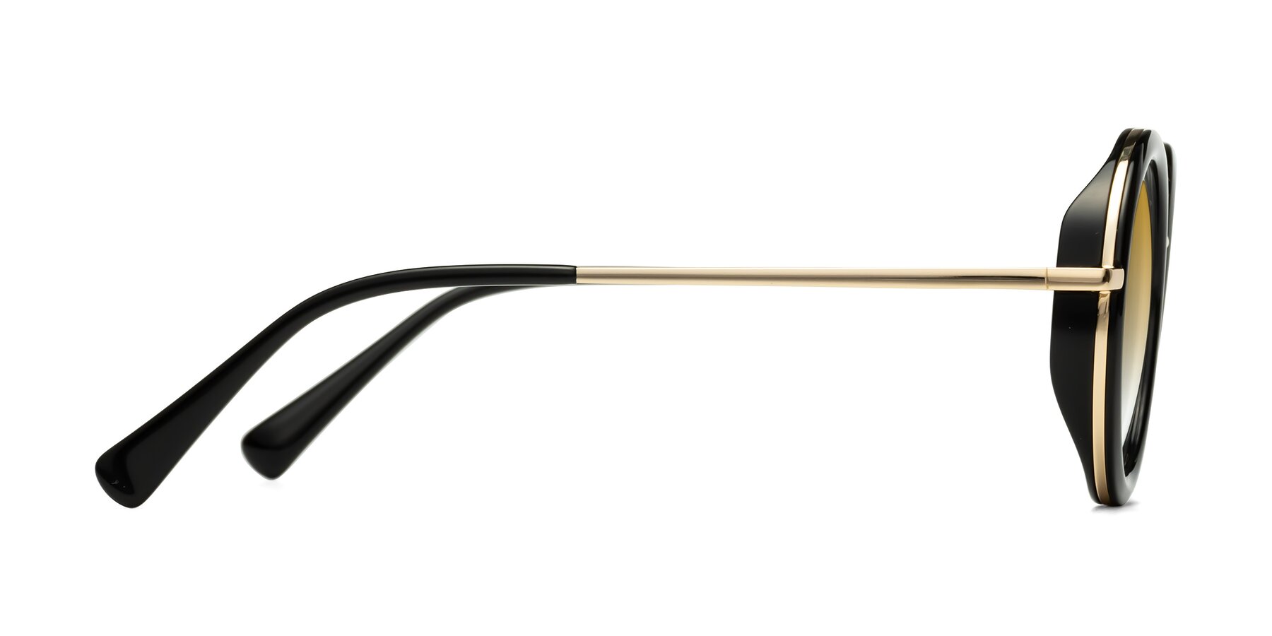 Side of Club in Black-Gold with Champagne Gradient Lenses