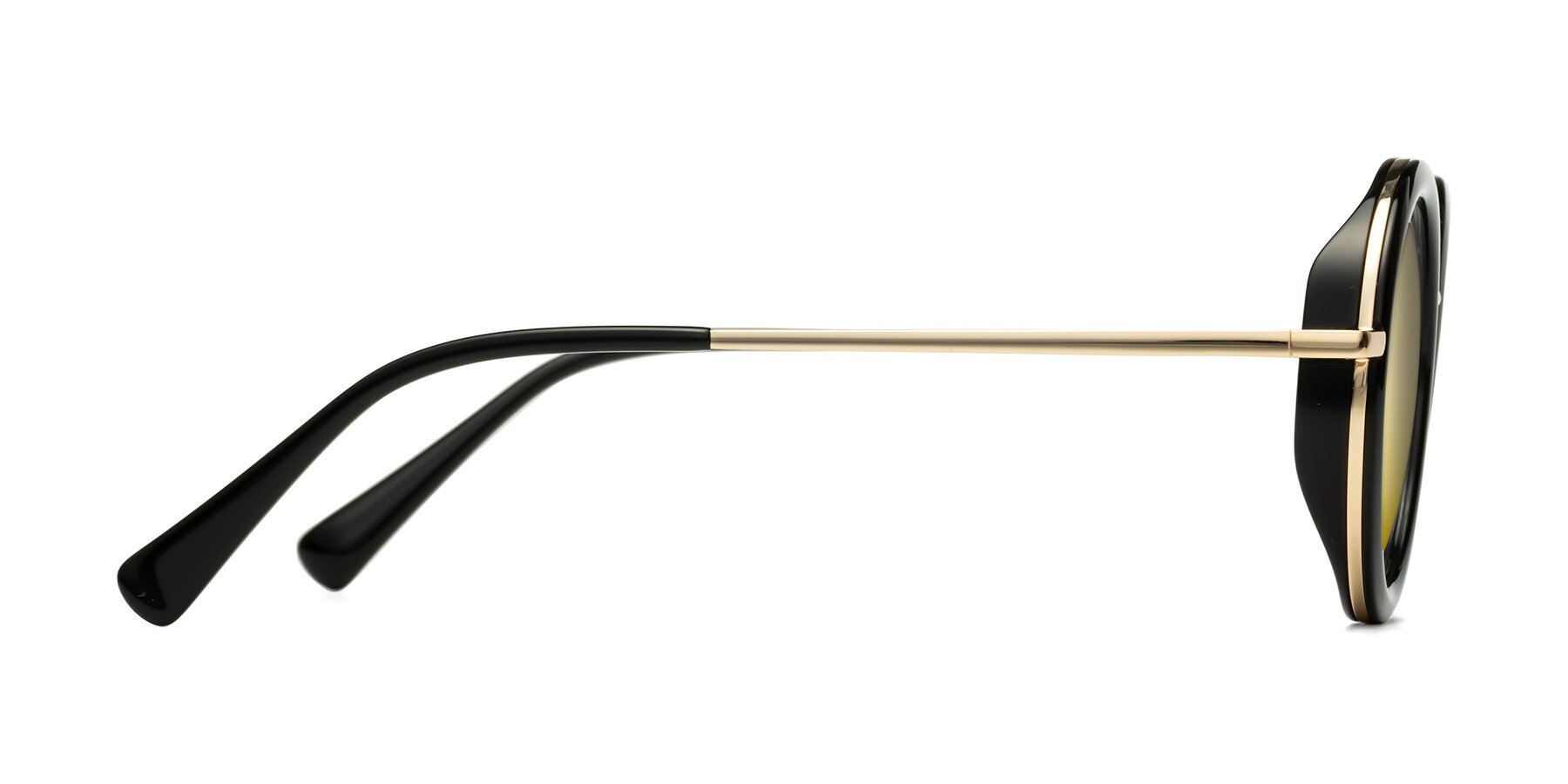 Side of Club in Black-Gold with Gold Mirrored Lenses