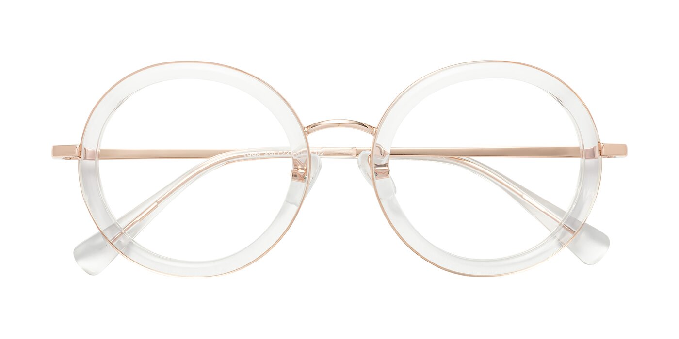 Club - Clear / Rose Gold Eyeglasses