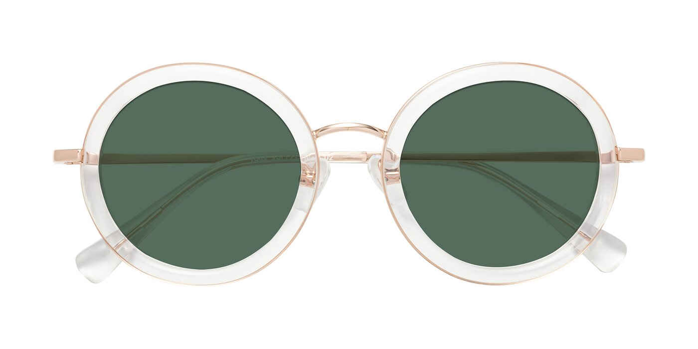 Club - Clear / Rose Gold Polarized Sunglasses