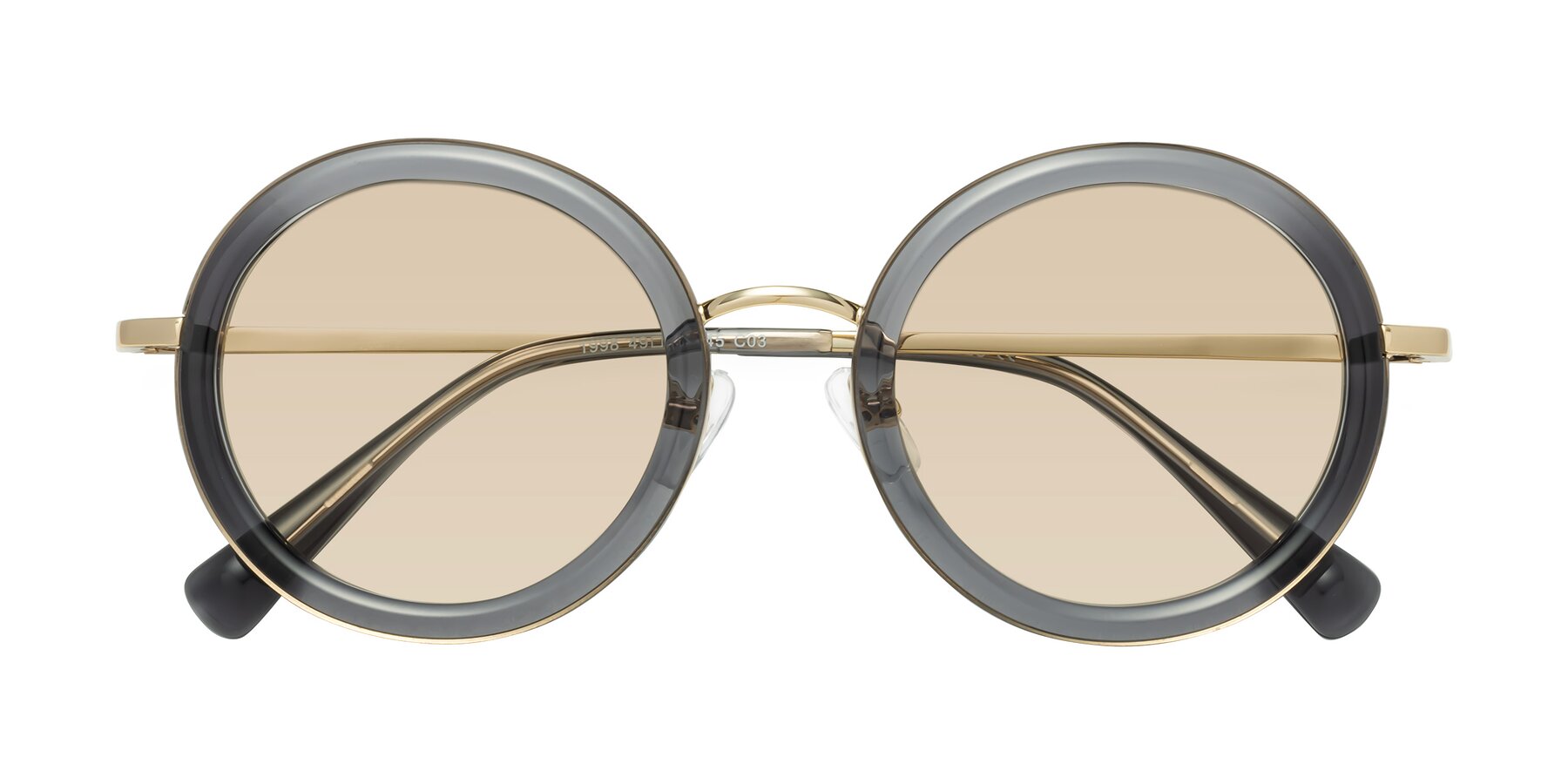 Folded Front of Club in Gray-Gold with Light Brown Tinted Lenses