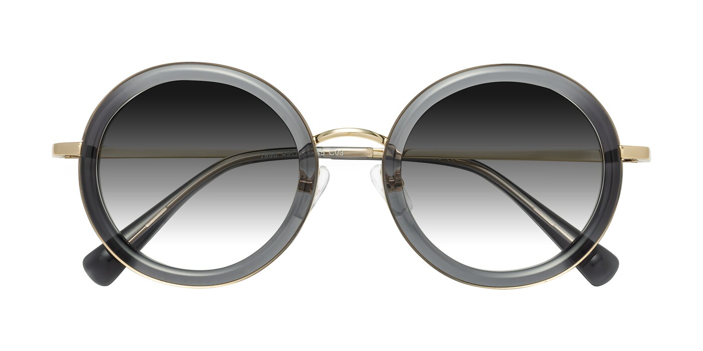 Club - Gray / Gold Gradient Sunglasses