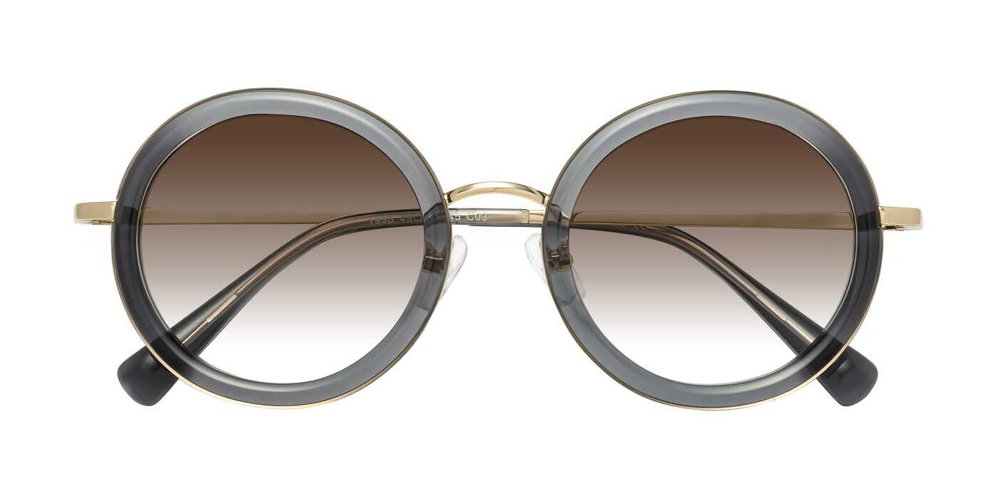 Club - Gray / Gold Gradient Sunglasses