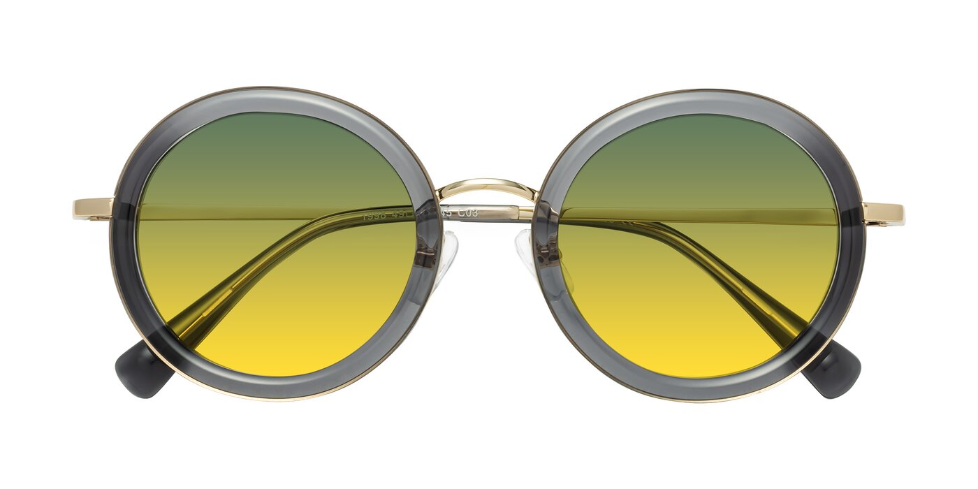 Club - Gray / Gold Gradient Sunglasses