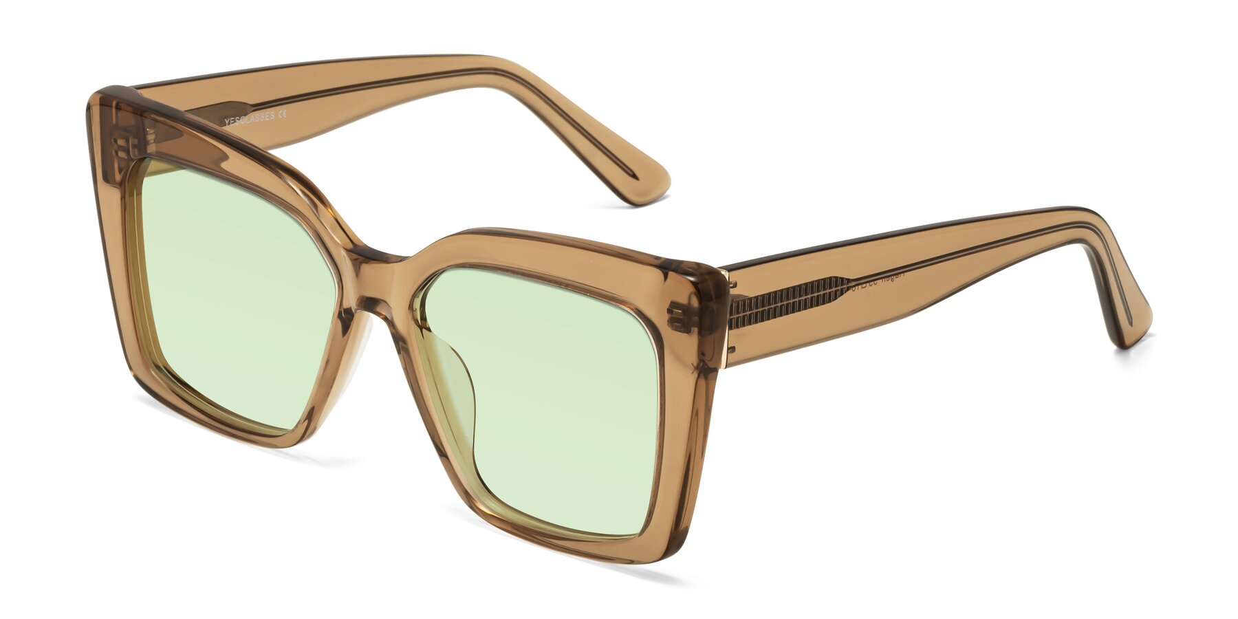 Angle of Hagen in Translucent Brown with Light Green Tinted Lenses