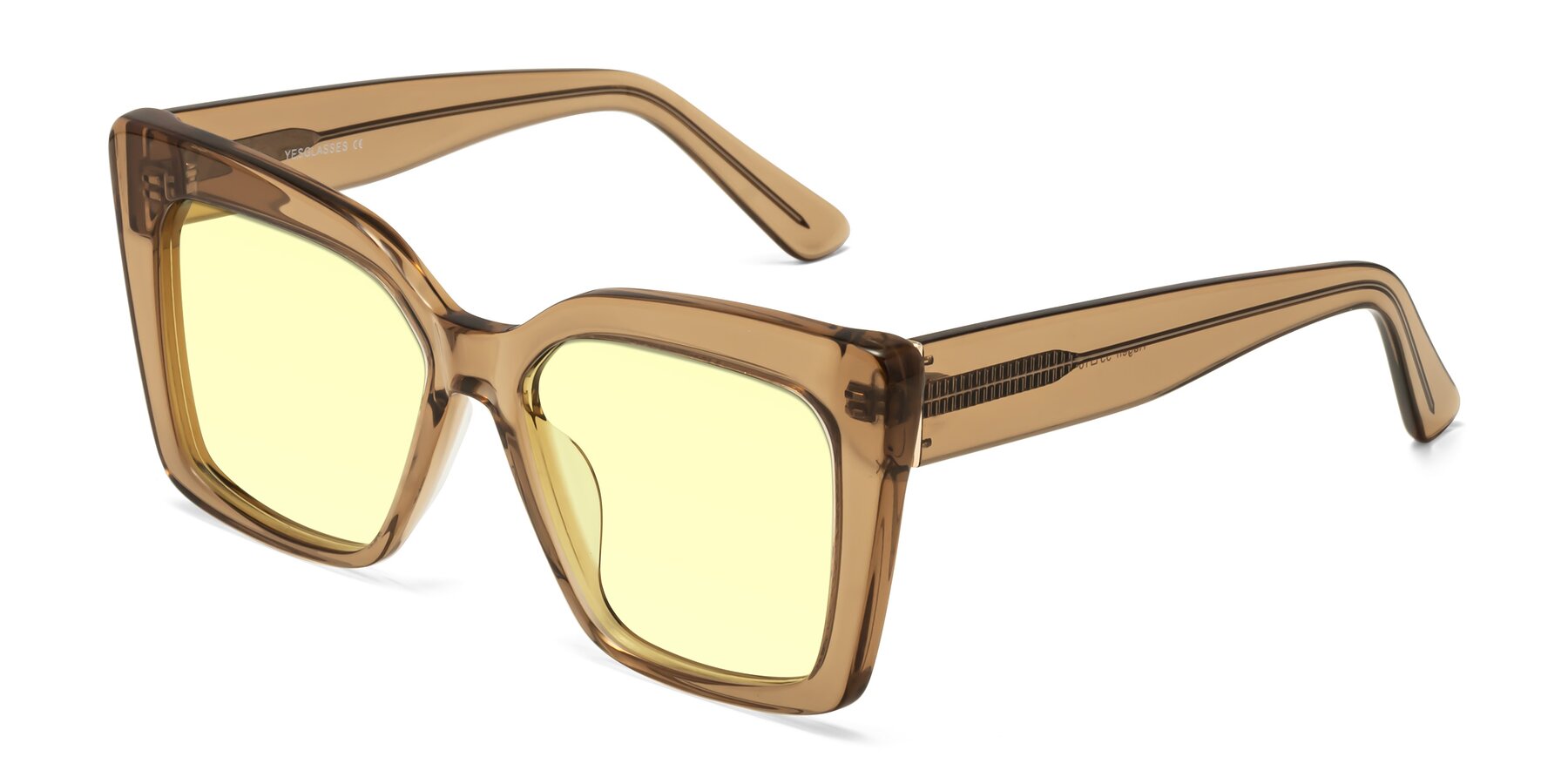 Angle of Hagen in Translucent Brown with Light Yellow Tinted Lenses