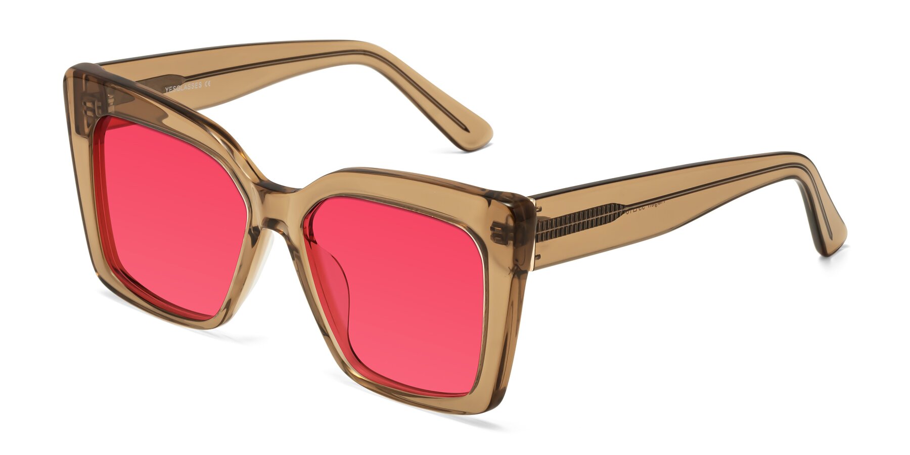 Angle of Hagen in Translucent Brown with Red Tinted Lenses