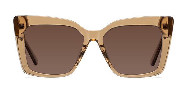 Hagen - Translucent Brown Tinted Sunglasses