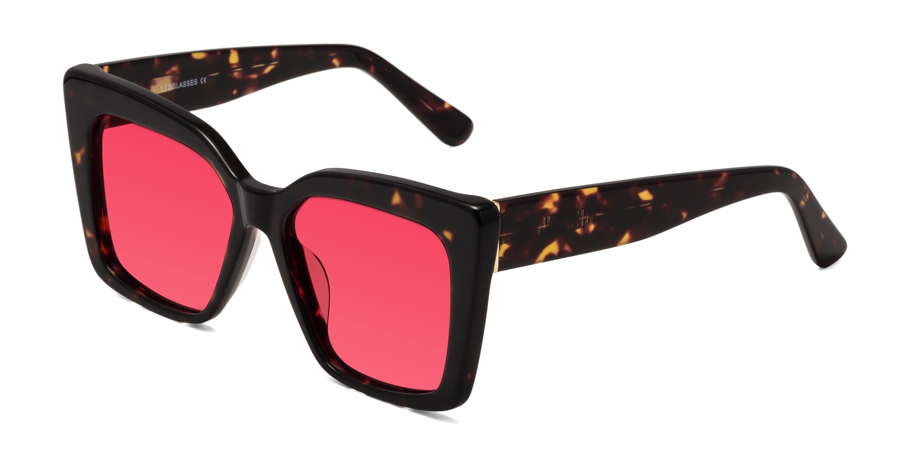 Angle of Hagen in Tortoise with Red Tinted Lenses