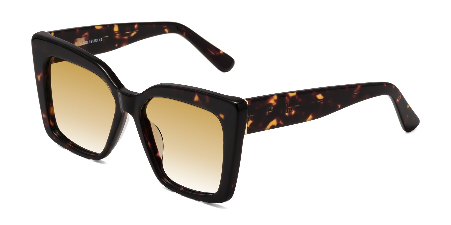 Angle of Hagen in Tortoise with Champagne Gradient Lenses