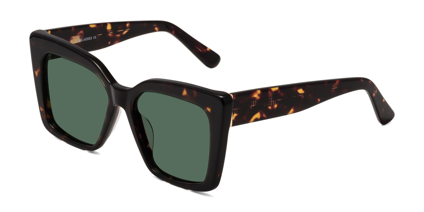 Angle of Hagen in Tortoise with Green Polarized Lenses