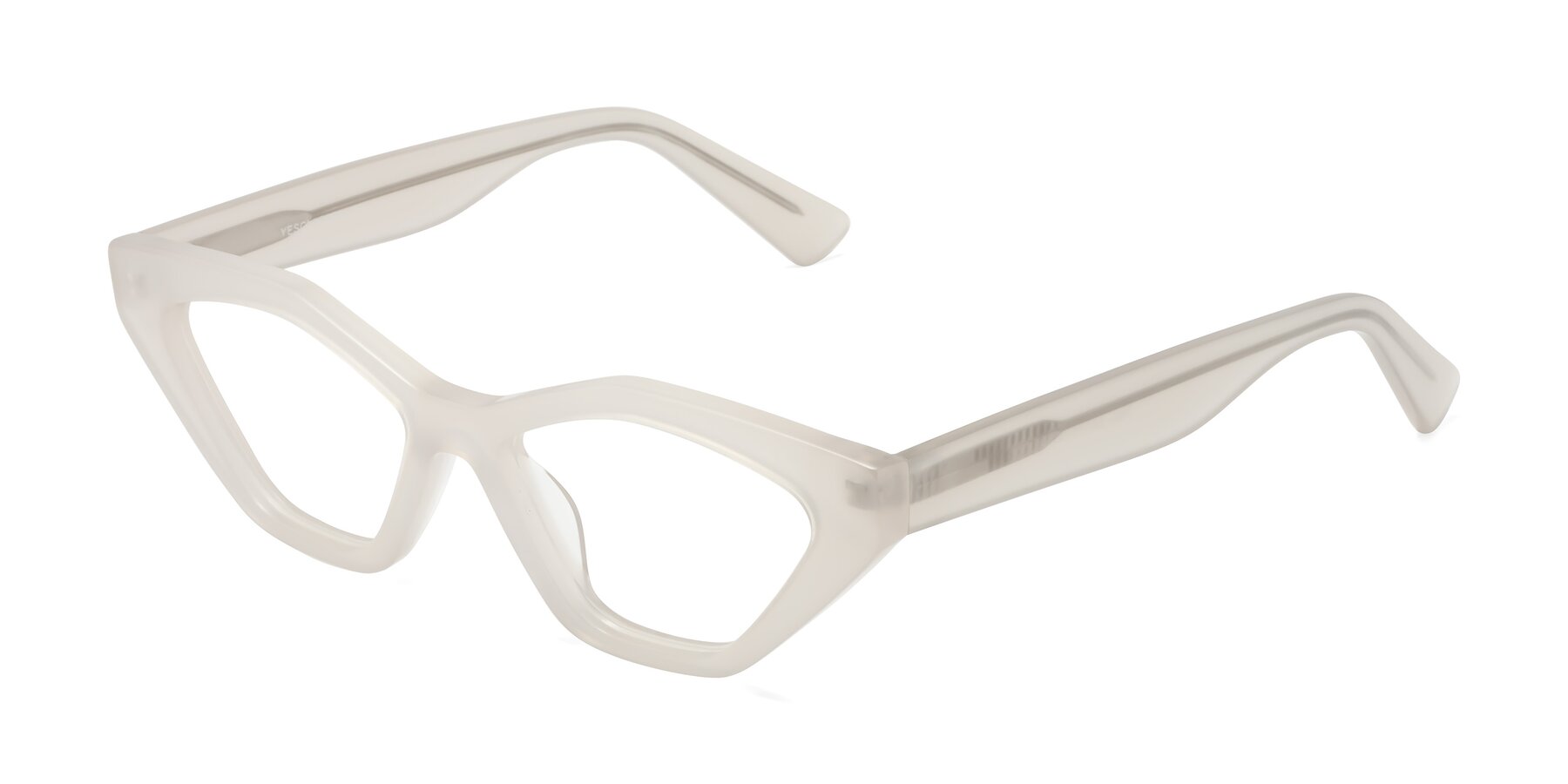 Angle of Riley in Beige with Clear Blue Light Blocking Lenses